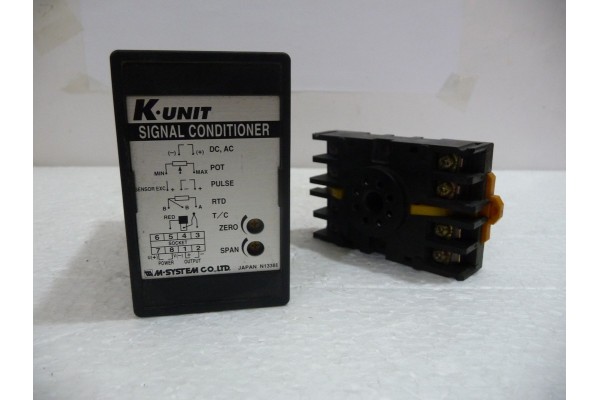 K-Unit Signal Conditioner, KAC-A7A-F, M-System, Japan  (14 Days Warrenty on Entire Stock)
